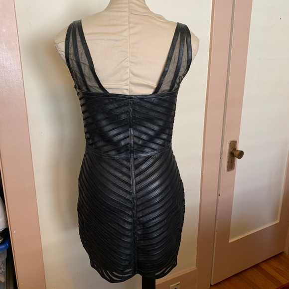 *FINAL* PARKER - NWT Strappy Leather & Mesh Dress - Picture 4 of 7